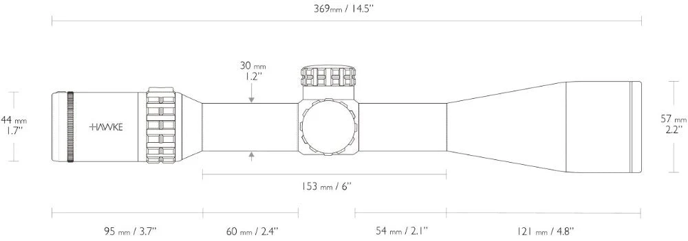 Frontier 30 SF 4-24x50 LR Dot (16x) - Hawke - Image 4