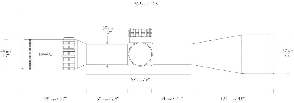 Frontier 30 SF 4-24x50 Mil Pro (20x) - Hawke - Image 4