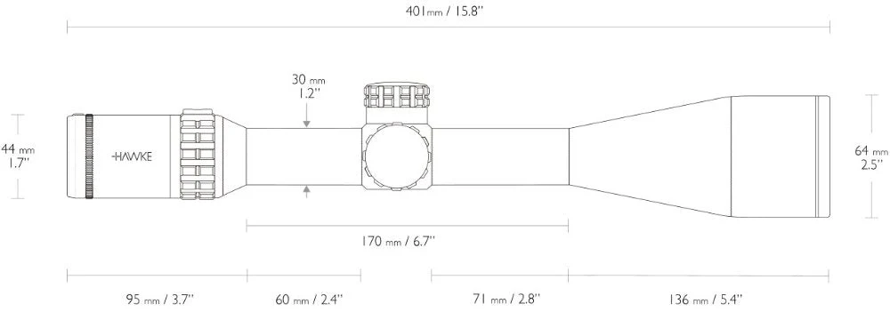 Frontier 30 SF 5-30x56 LR Dot (16x) - Hawke - Image 4