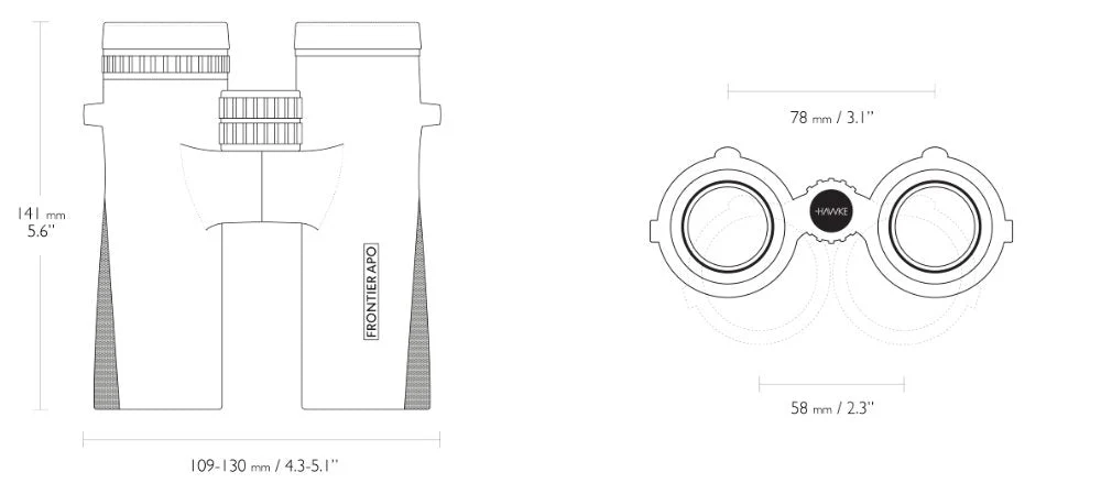 Frontier APO 10x42 Grön - Hawke - Image 3