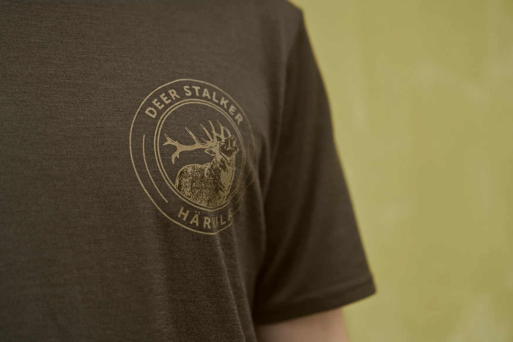 Game kortärmad t-shirt Willow green stag – Härkila - Image 6