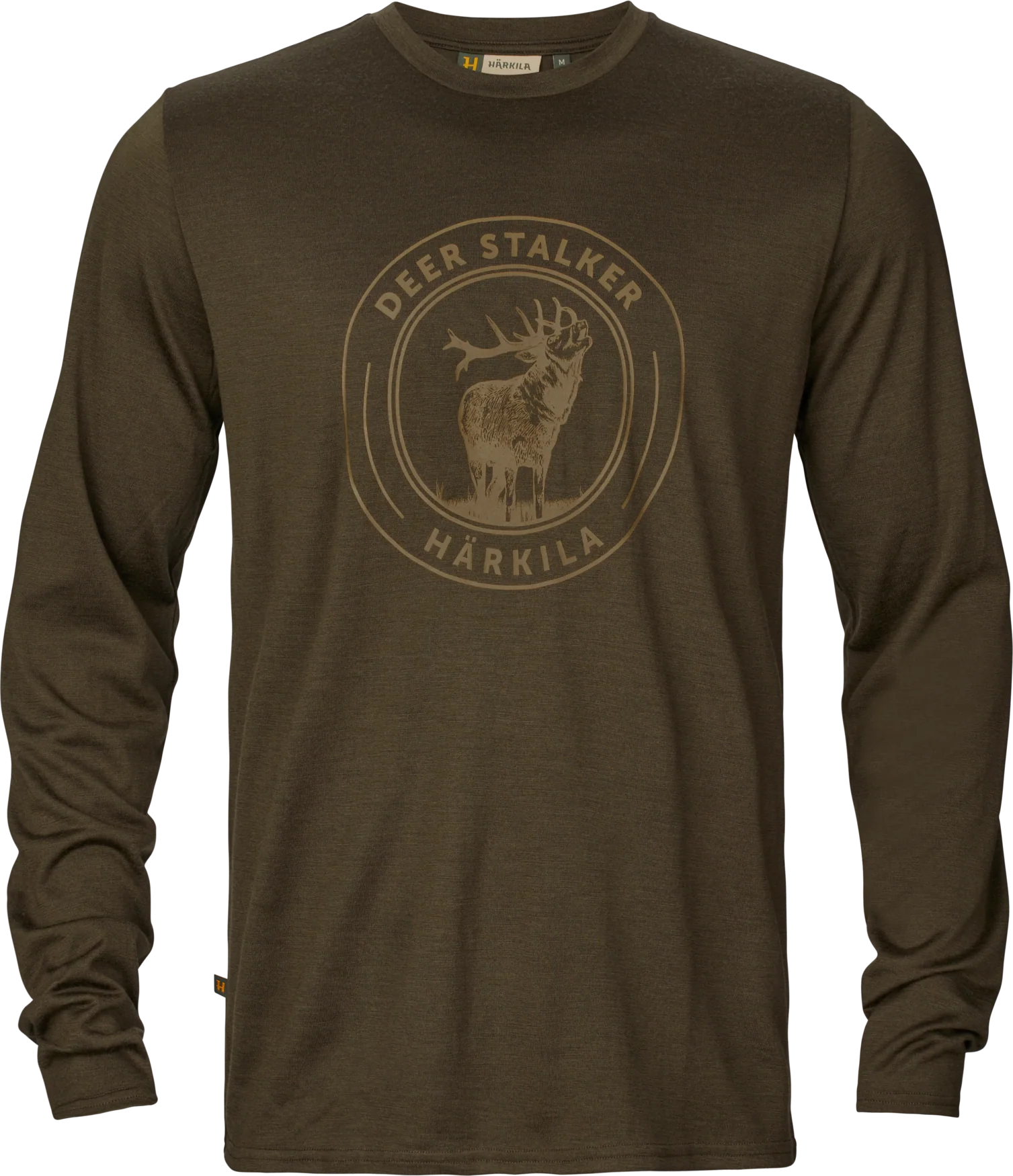 Game långärmad t-shirt Willow green stag
