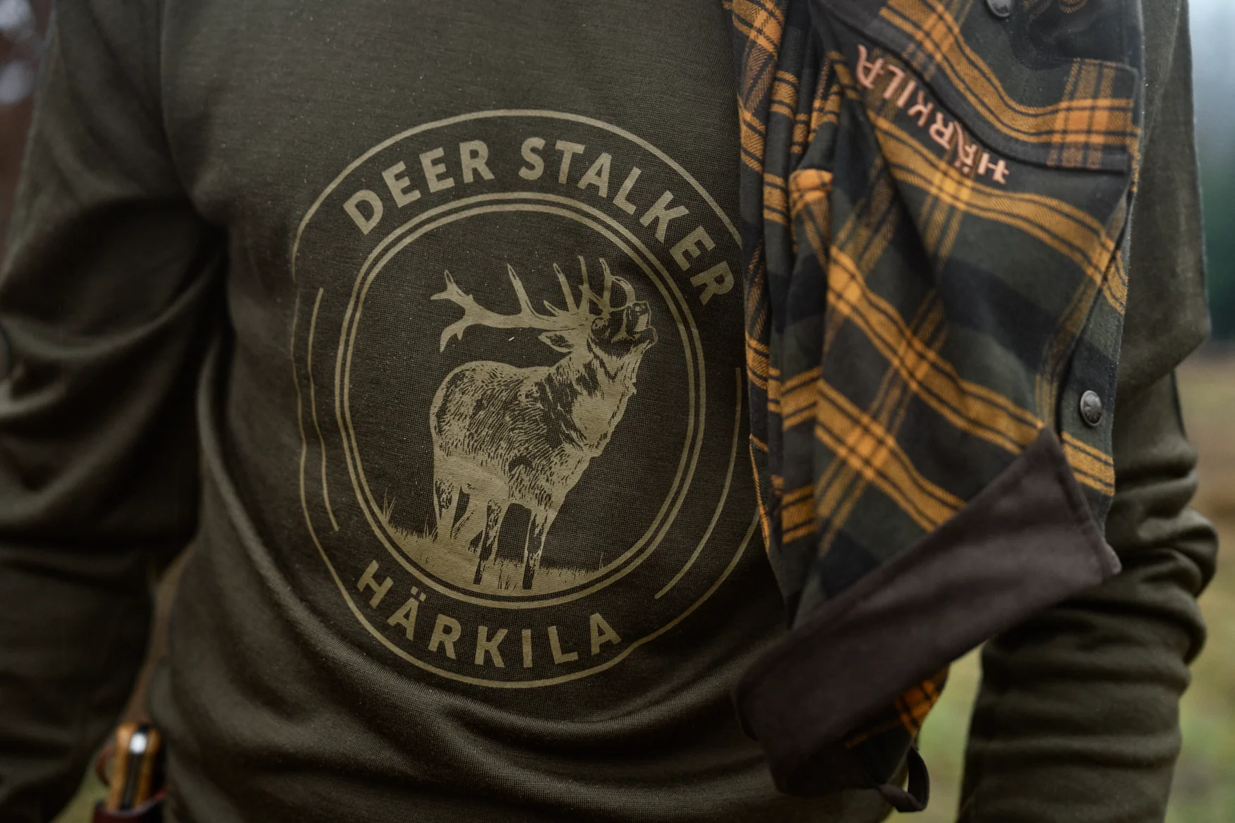Game långärmad t-shirt Willow green stag - Image 6