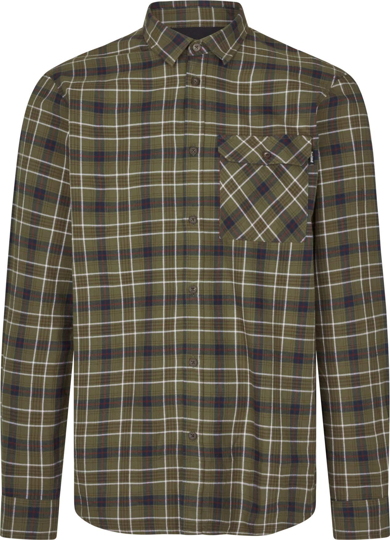 Glen flanellskjorta - Grape Leaf/Dark Navy Check – Seeland
