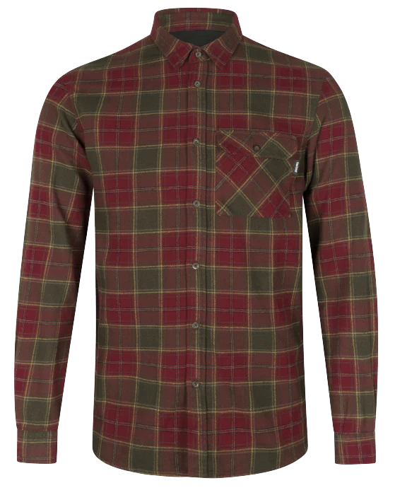 Glen Flanellskjorta Red forest check - Seeland