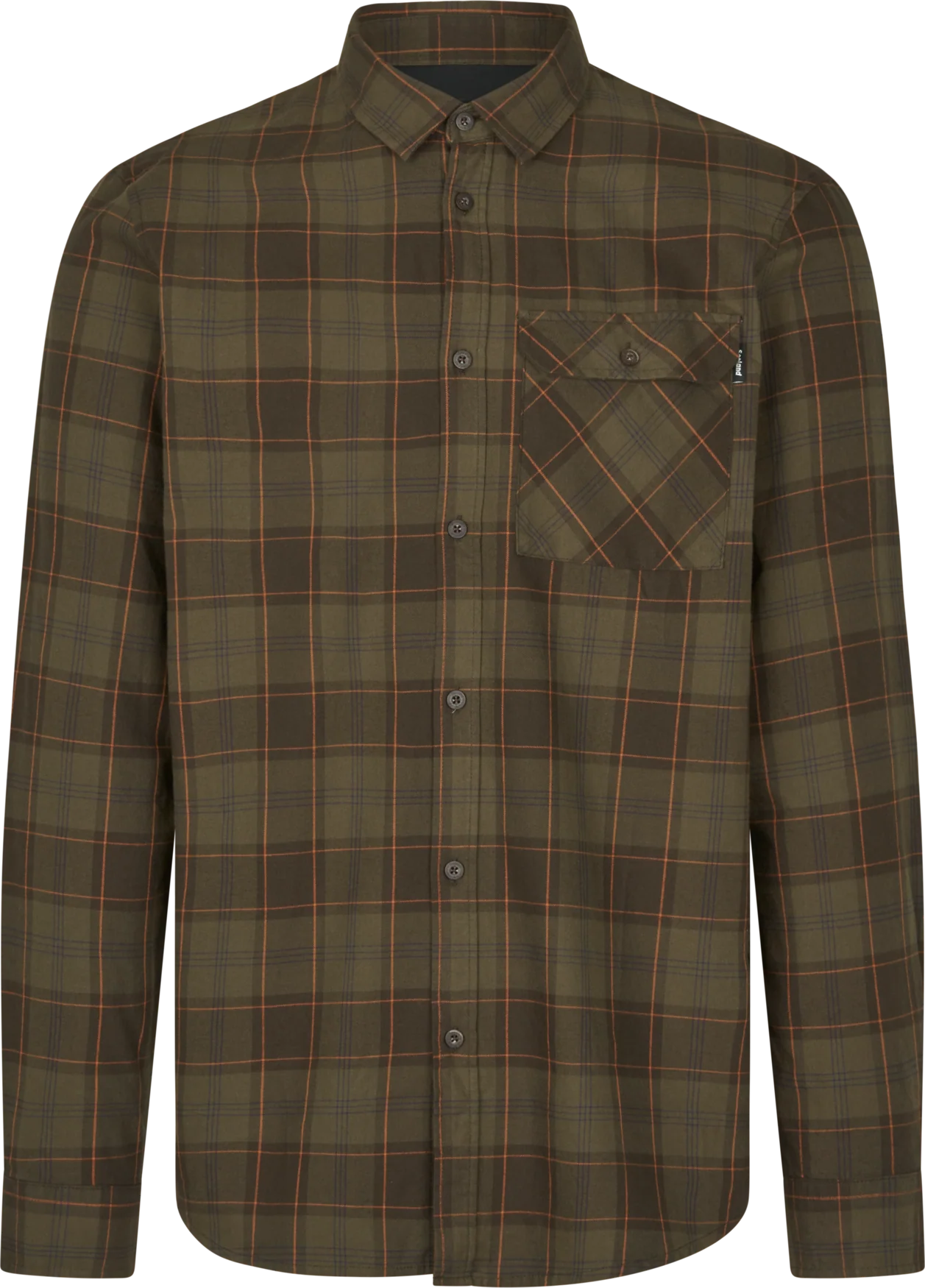 Glen Flanellskjorta - Pine Green/Dark Navy Check – Seeland