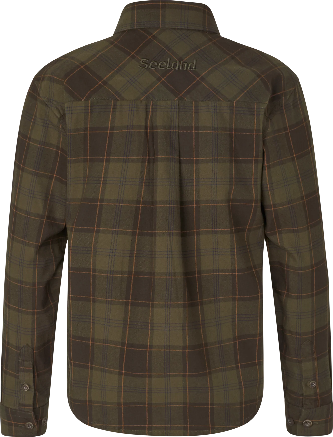 Glen Junior Flanellskjorta - Pine Green/Dark Navy Check – Seeland - Image 2