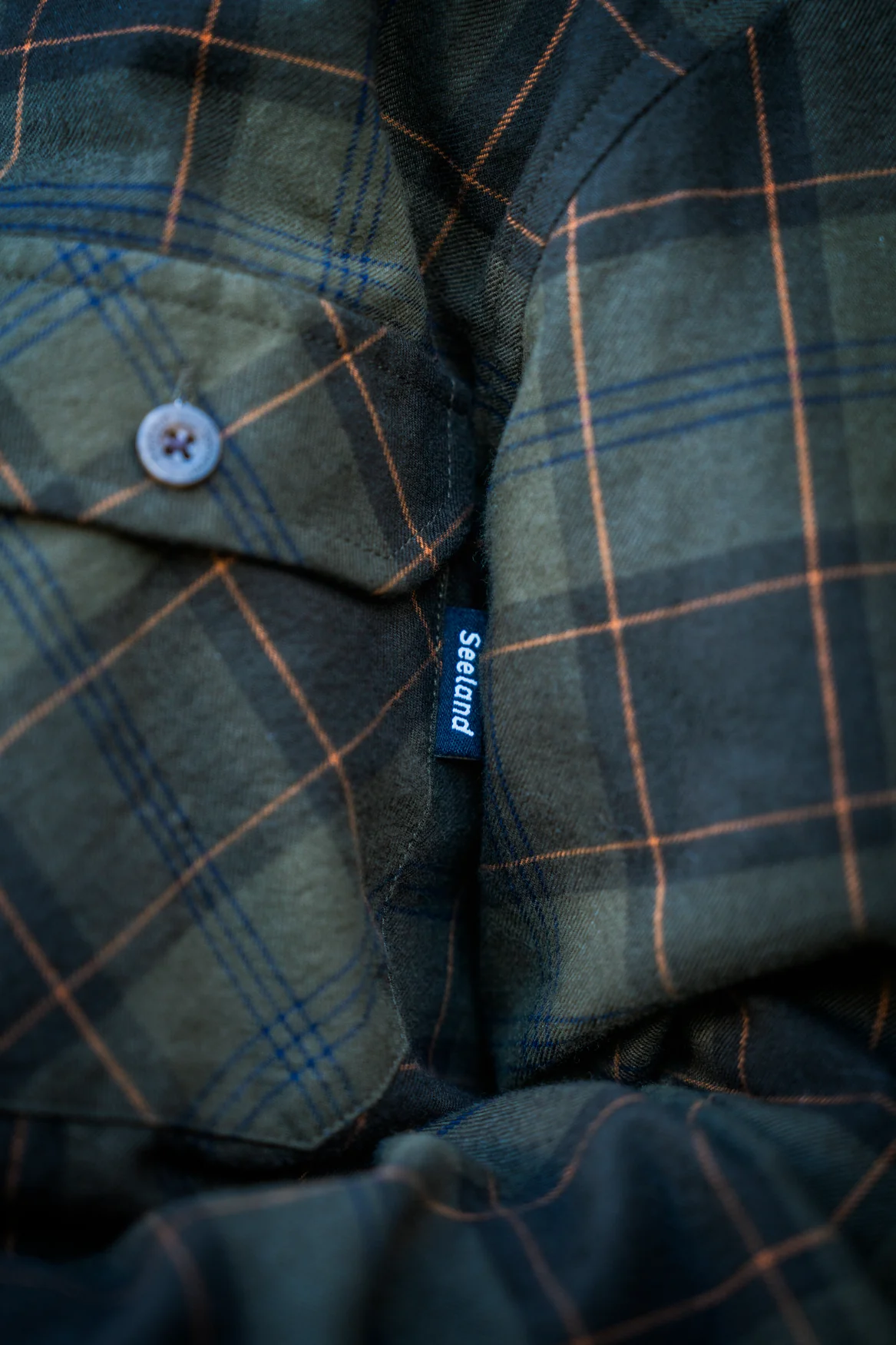 Glen Junior Flanellskjorta - Pine Green/Dark Navy Check – Seeland - Image 9