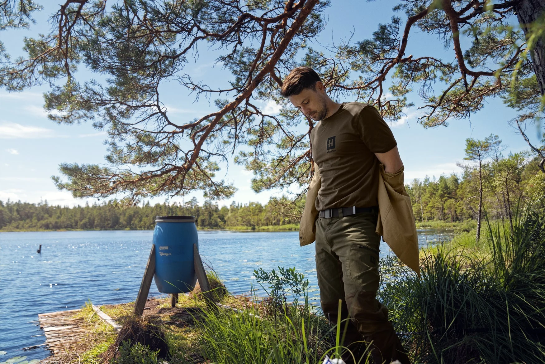Gorm Kortärmad T-shirt Willow green - Härkila - Image 4