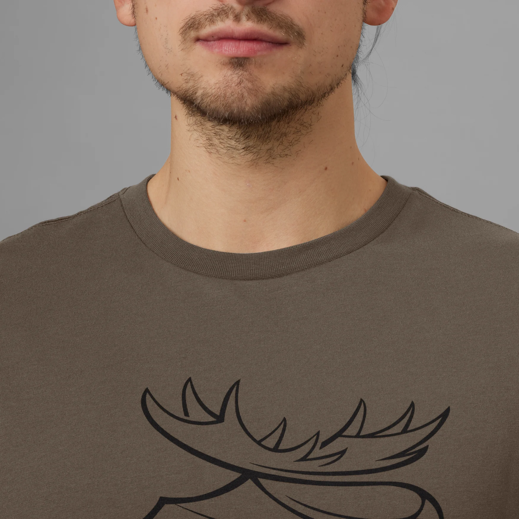Grafisk T-shirt 2-pack Brown granite/Phantom - Härkila - Image 6