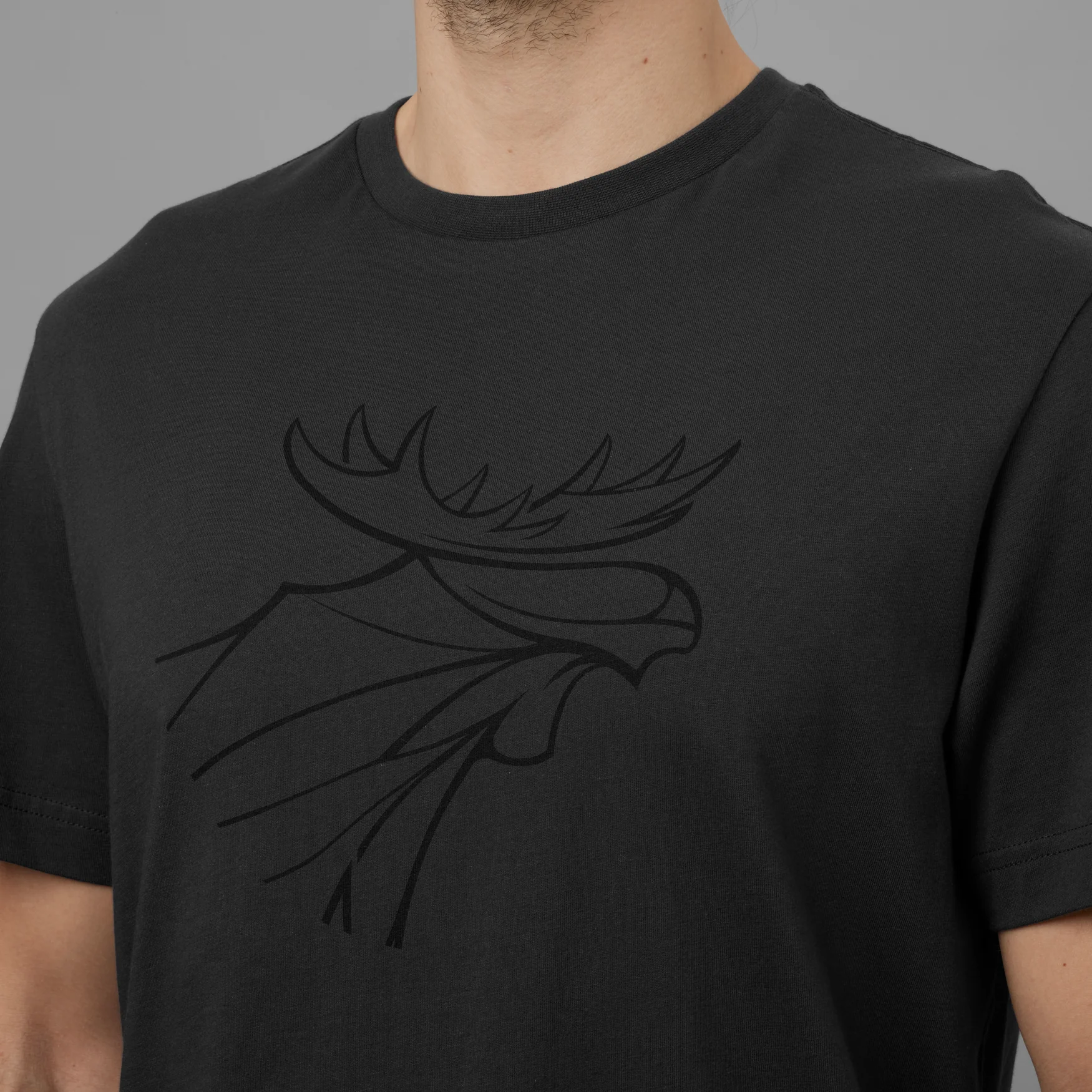 Grafisk T-shirt 2-pack Brown granite/Phantom - Härkila - Image 9