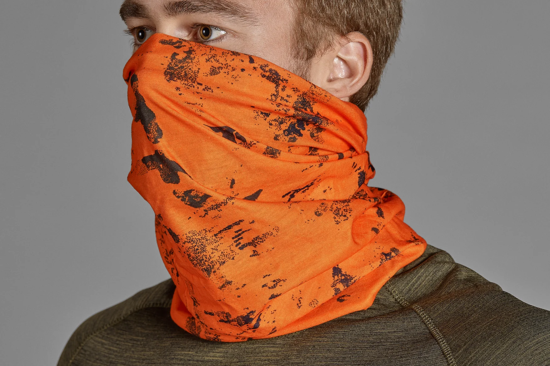 Halsvärmare 2-pack Pine green/InVis orange blaze - Seeland - Image 5