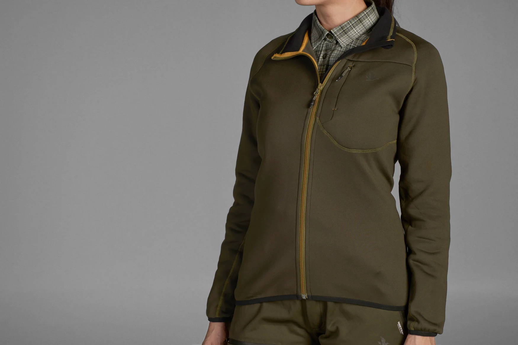 Hawker fleecejacka med hel dragkedja Dam Pine green - Seeland - Image 4