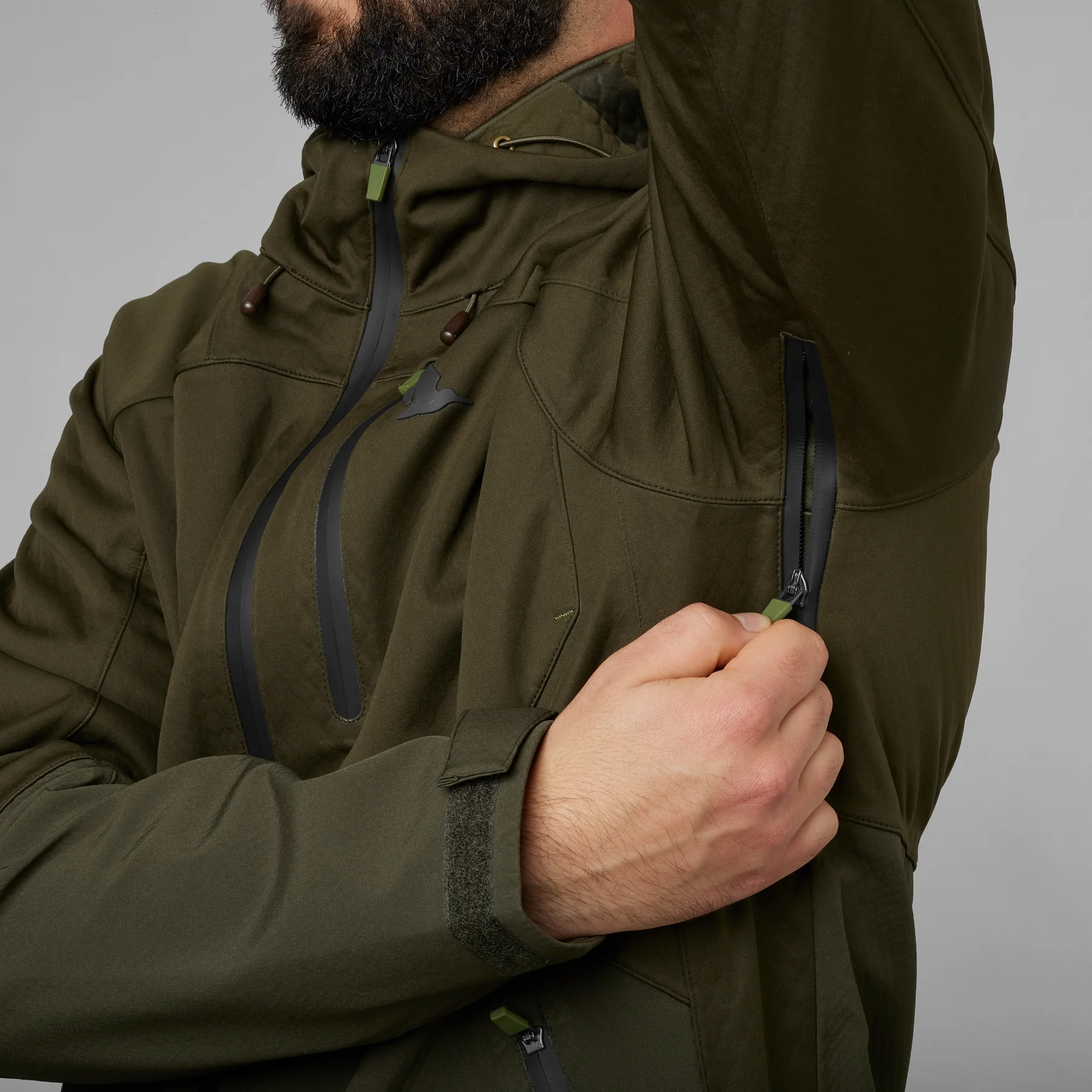 Hawker Shell II - jacka Pine green - Seeland - Image 7