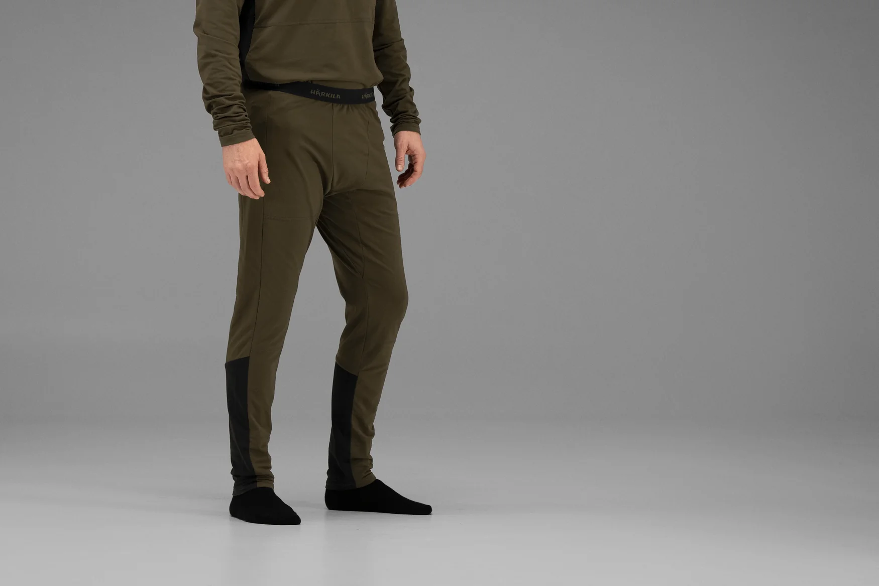 Heat långkalsonger Willow green/Svart - Härkila - Image 3