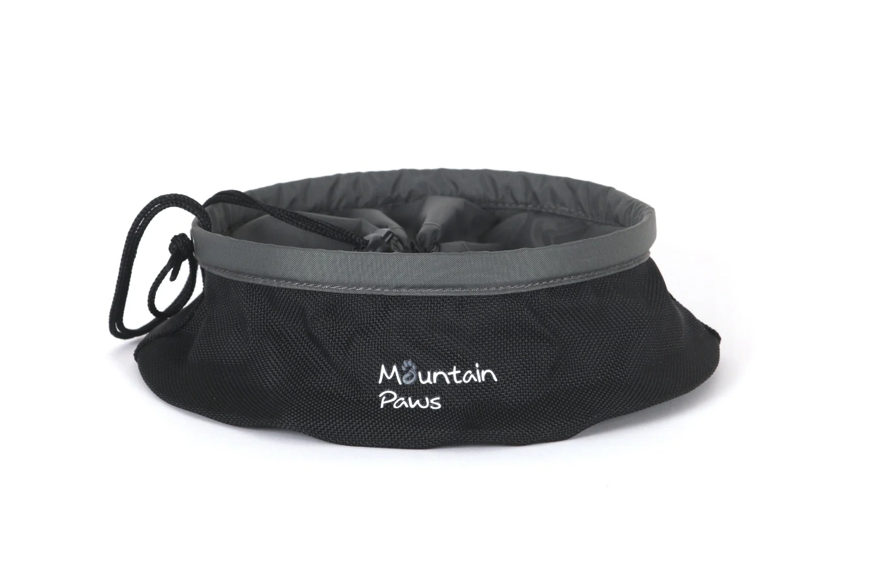 Hopfällbar hundmatskål svart – Mountain Paws