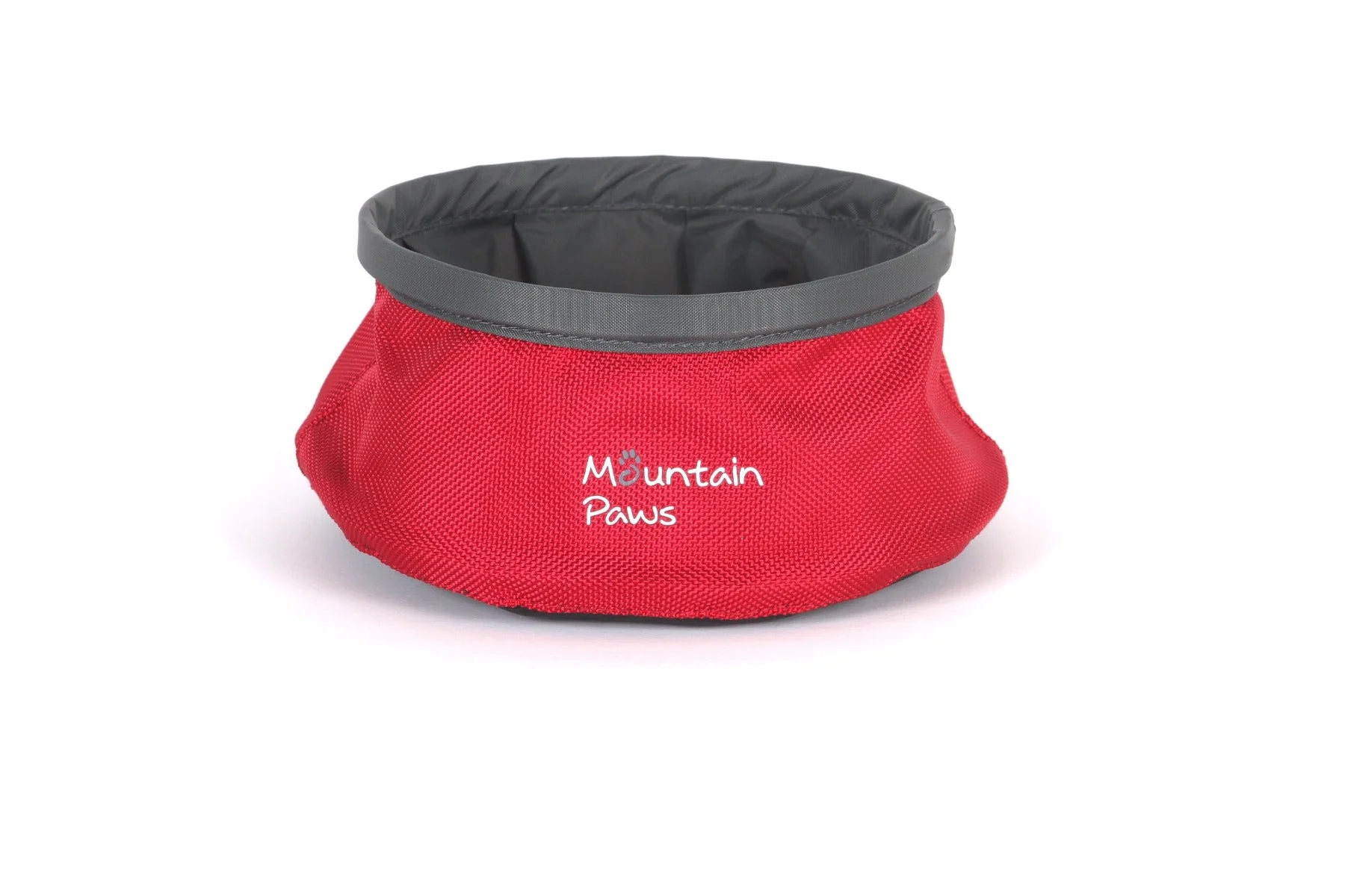 Hopfällbar hundvattenskål röd – Mountain Paws