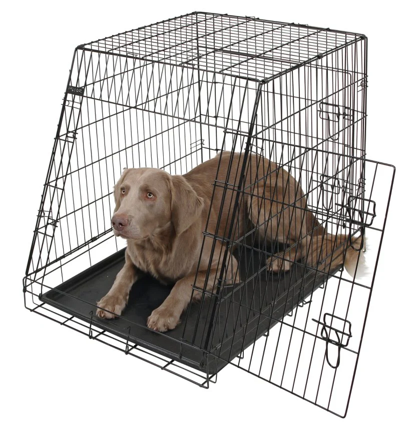 Hundbur i stål, fällbar, sned – 92x63x74 cm – Kerbl - Image 3
