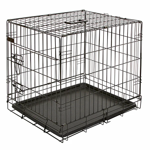 Hundbur i stål, hopfällbar – 63x48x57 cm – Kerbl