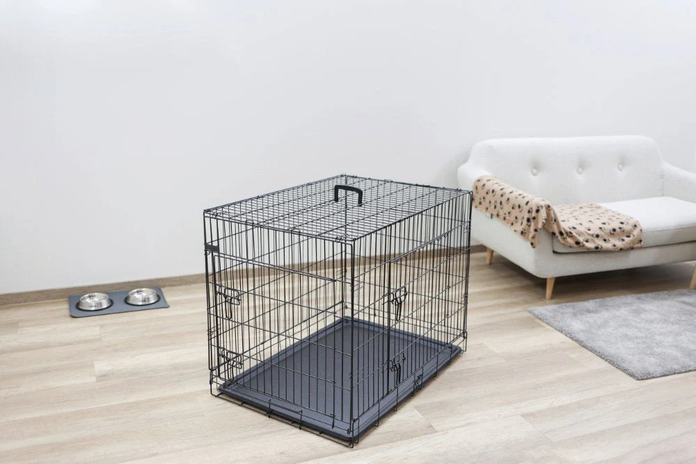 Hundbur i stål, hopfällbar – 63x48x57 cm – Kerbl - Image 6