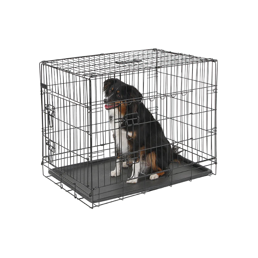 Hundbur i stål hopfällbar - 92x63x74 cm – Kerbl - Image 2