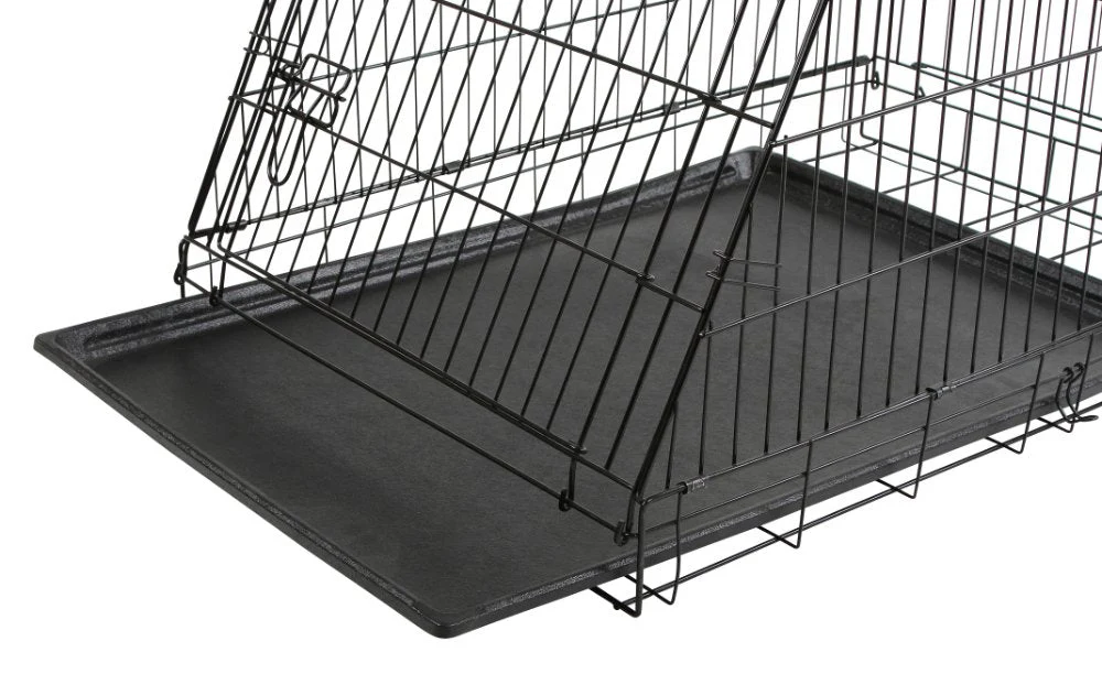 Hundbur i stål, hopfällbar, sned – 76x54x64cm – Kerbl - Image 4