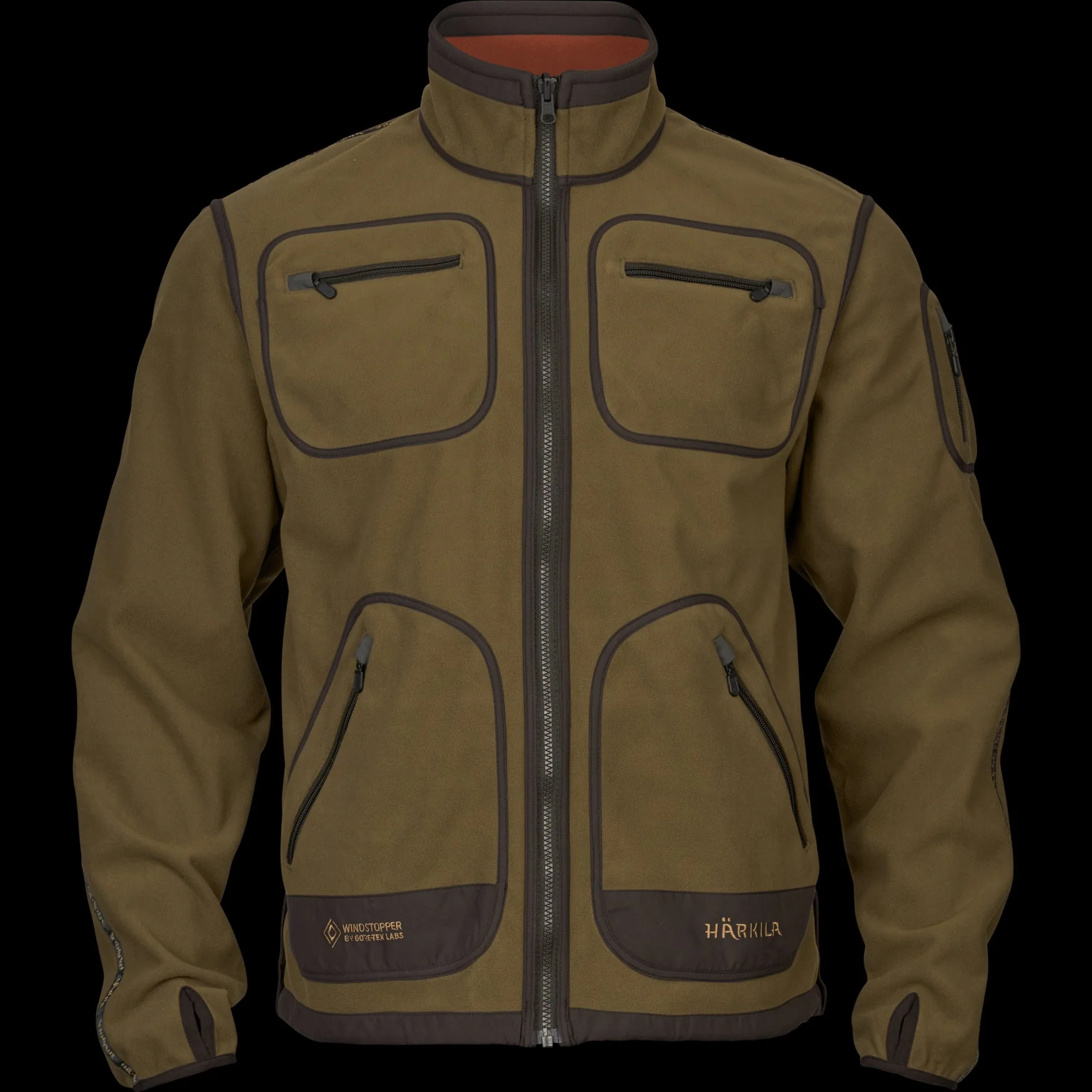 Kamko Fleece Dark olive/Arabian spice - Härkila