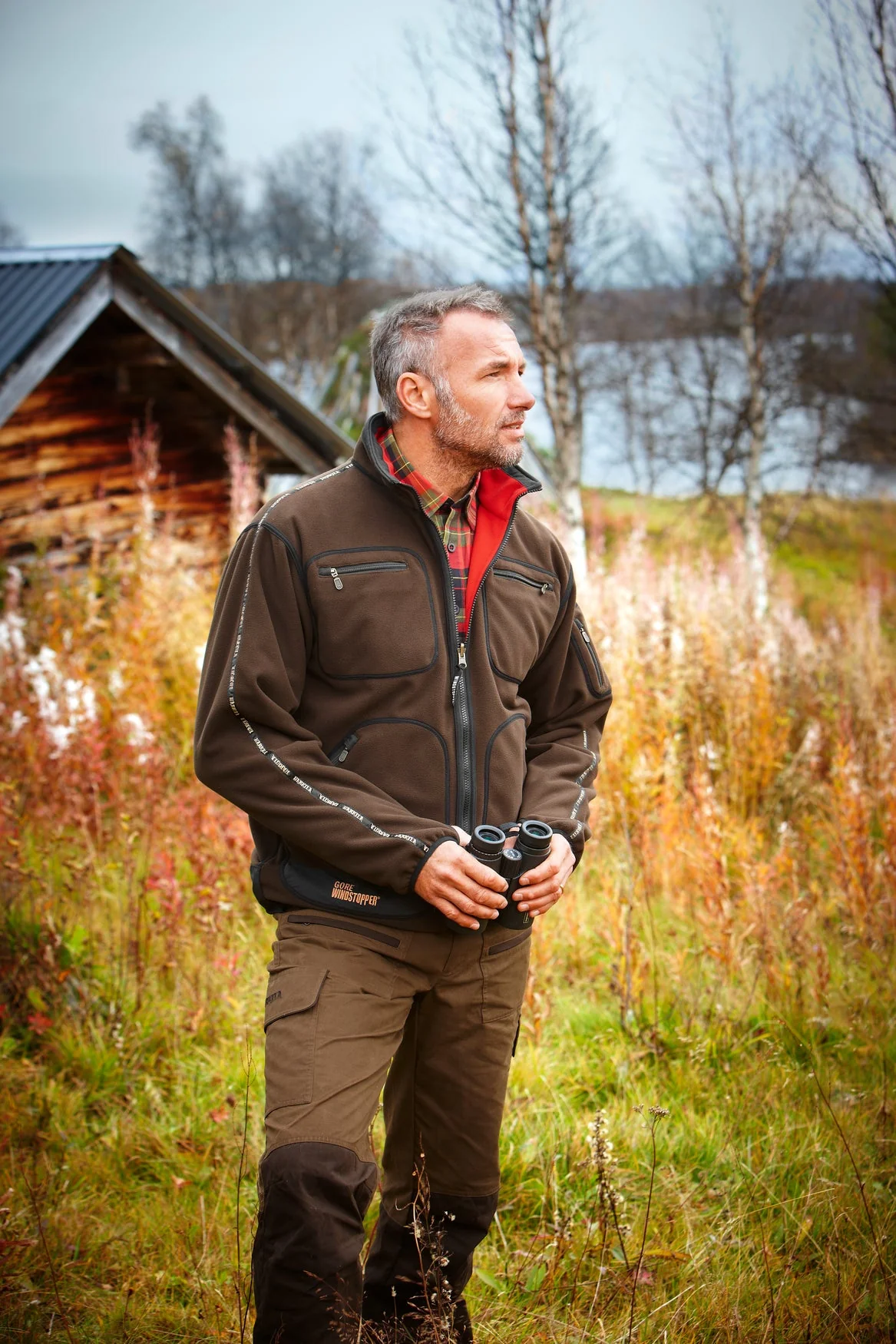 Kamko Fleecejacka - Brun/Röd - Härkila - Image 7