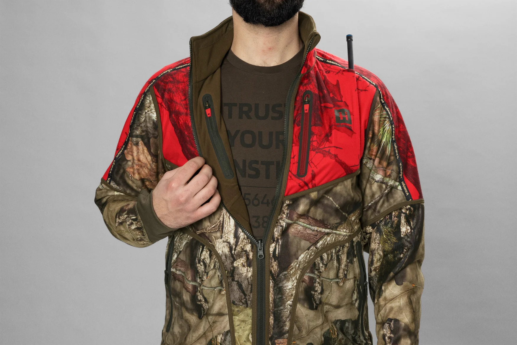 Kamko kamouflage vändbar WSP jacka Hunting green/MossyOak®Break-up Country® - Härkila - Image 4