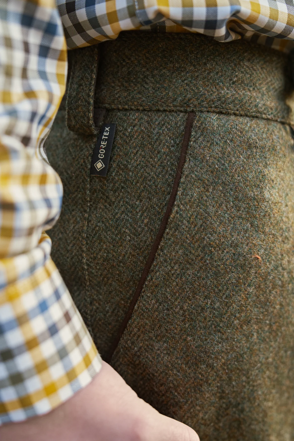 Kenmore GTX-byxor - Forest green/Herringbone - Image 3