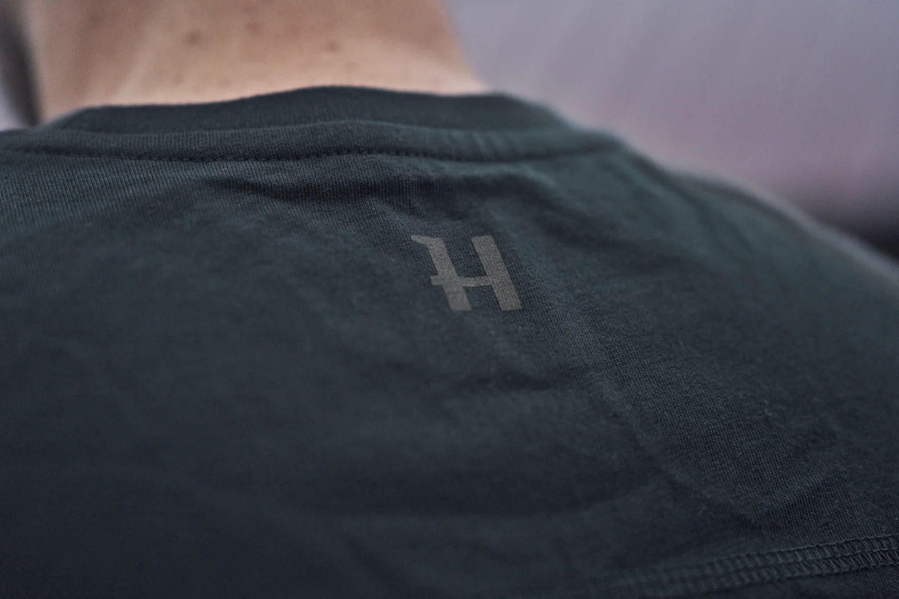 Kortärmad t-shirt med logga Dark navy - Image 5