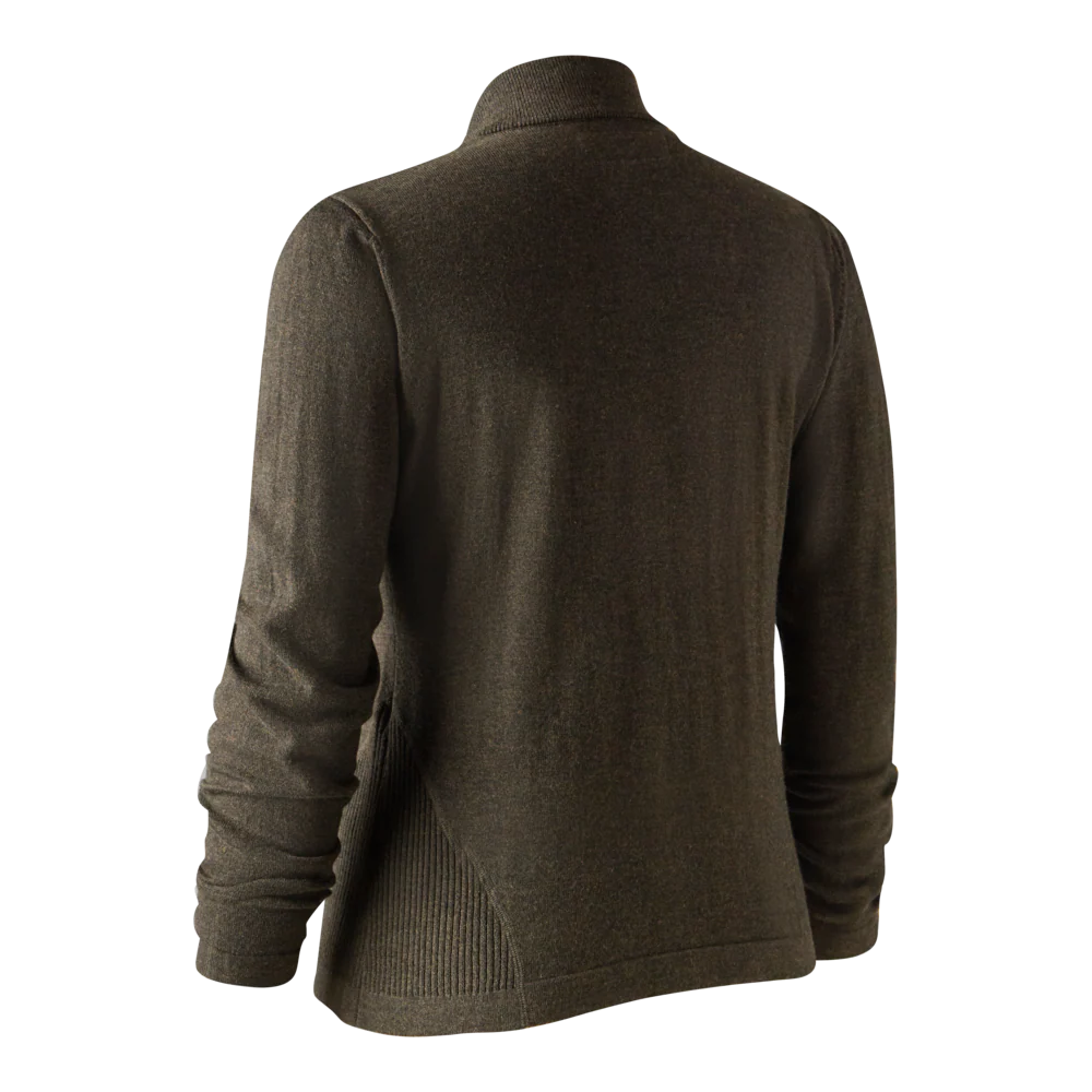 Lady Darlington Stickad Cardigan Mörk Elm - Deerhunter - Image 2