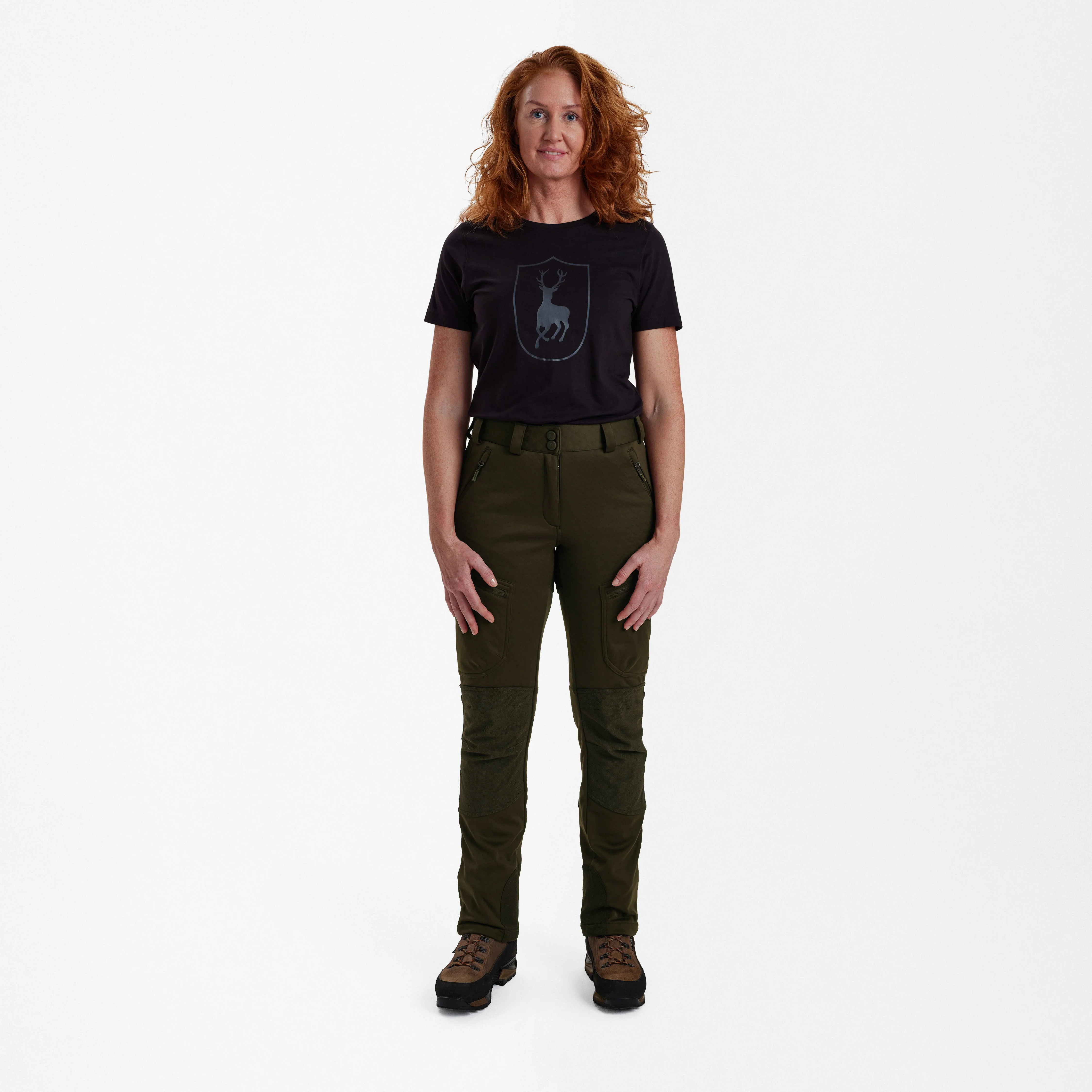 Lady Excape Softshellbyxor Art Green - Deerhunter - Image 3