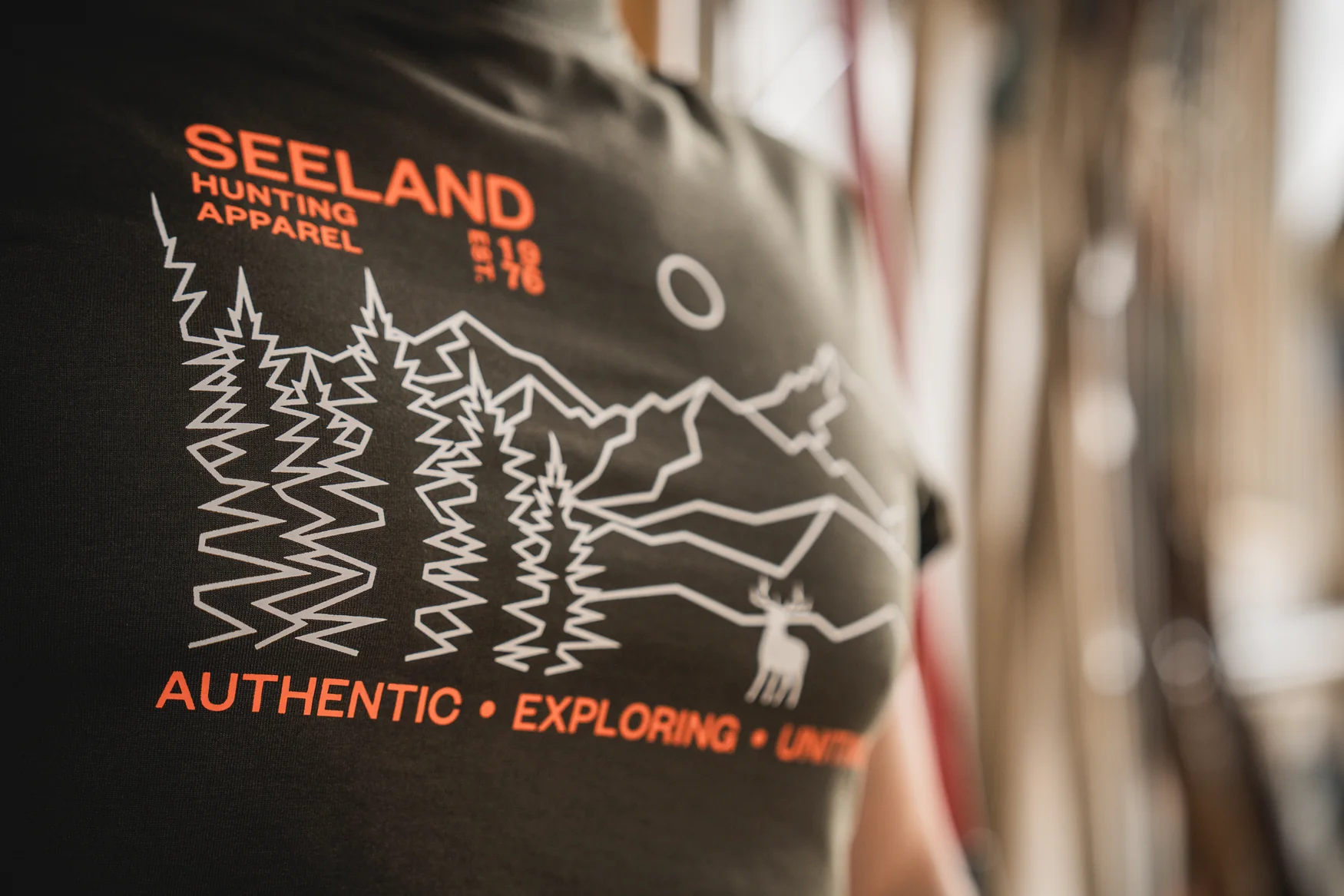 Landscape T-shirt Pine green - Seeland - Image 3
