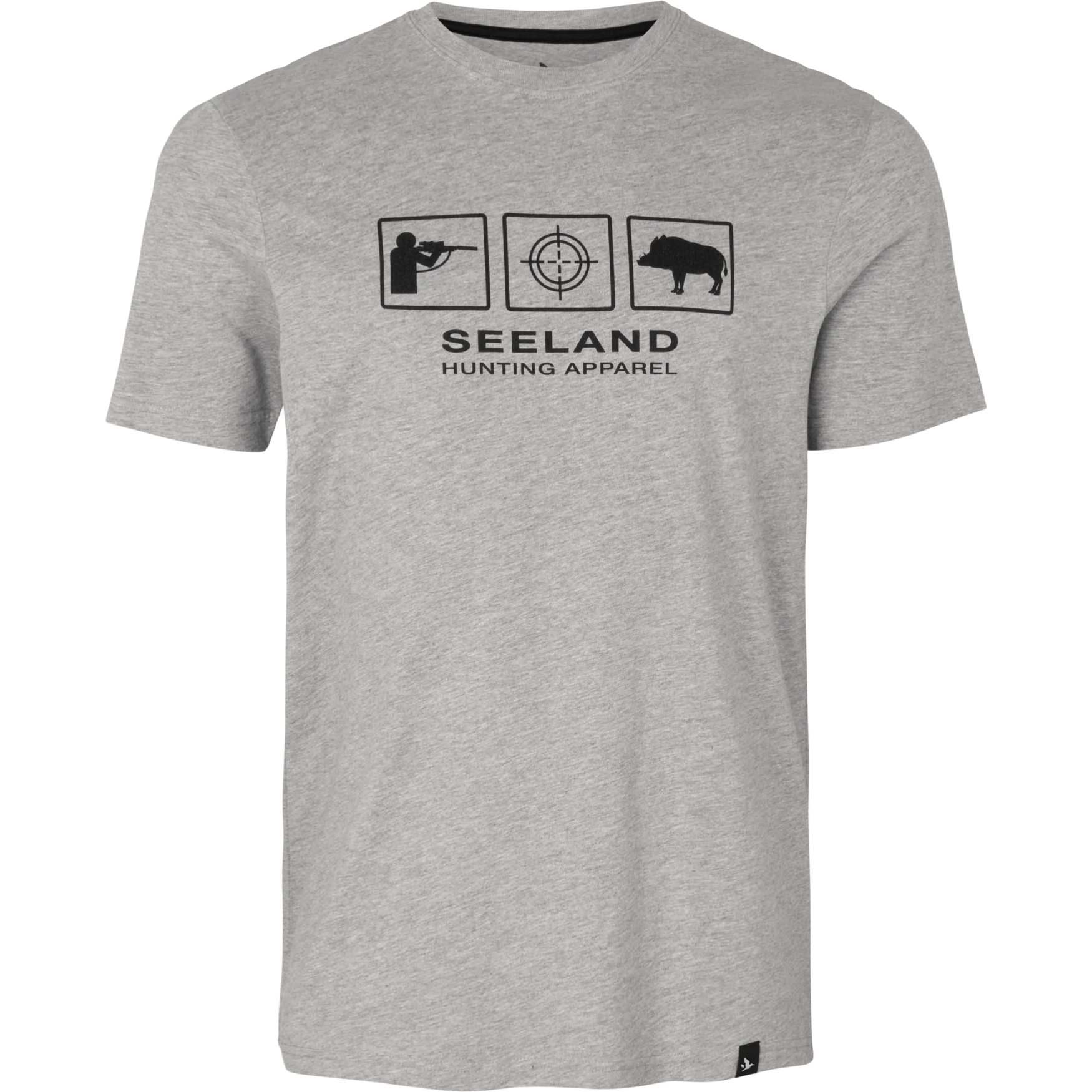 Lanner T-shirt Mörk Grå Melange - Seeland