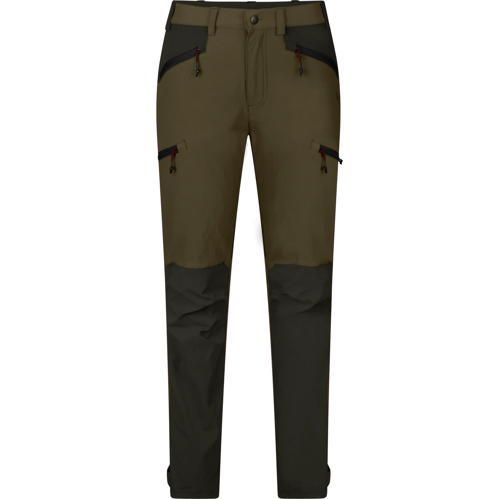 Larch stretch byxor för kvinnor Grizzly brown/Duffel green - Seeland