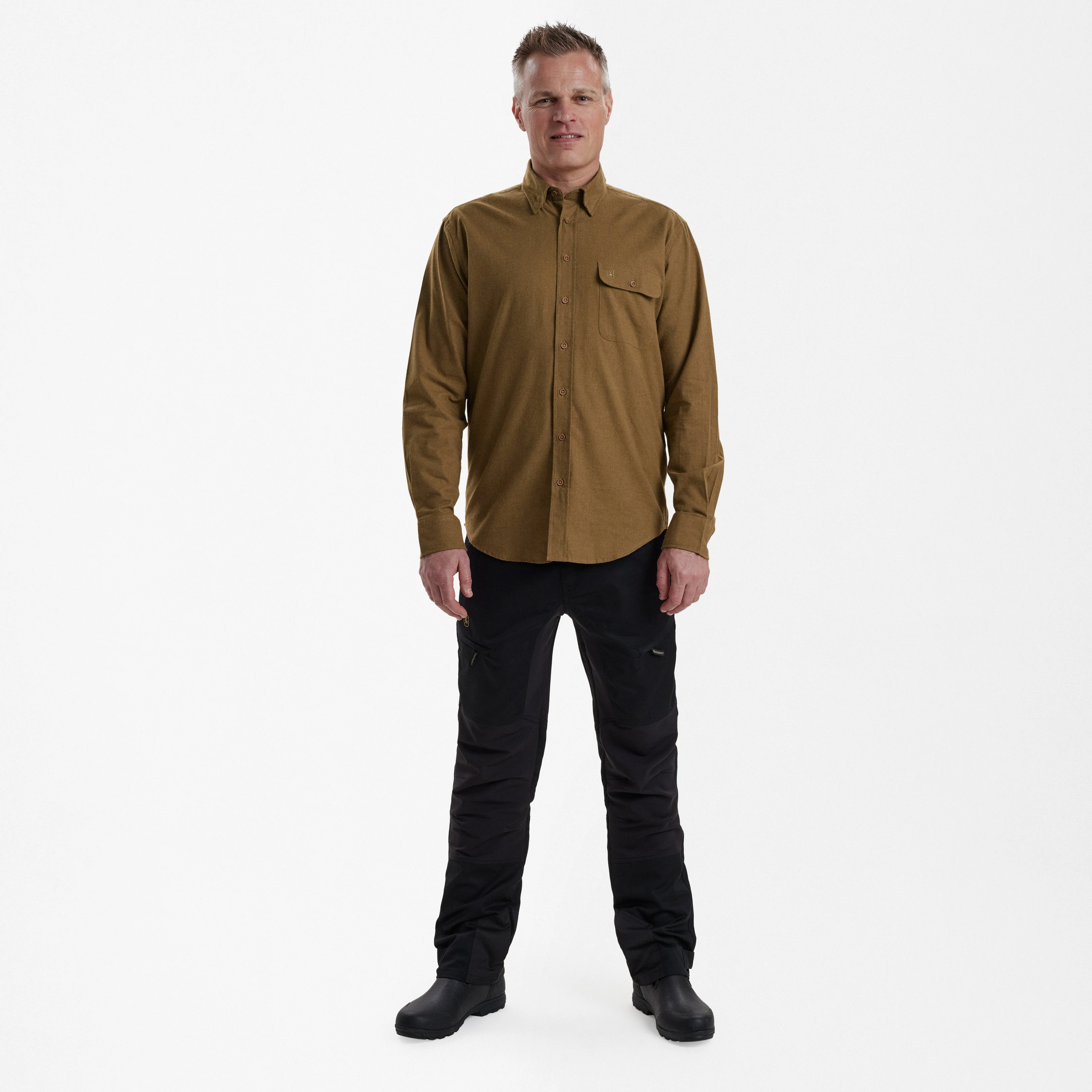 Liam skjorta Ocher Brown - Deerhunter - Image 3