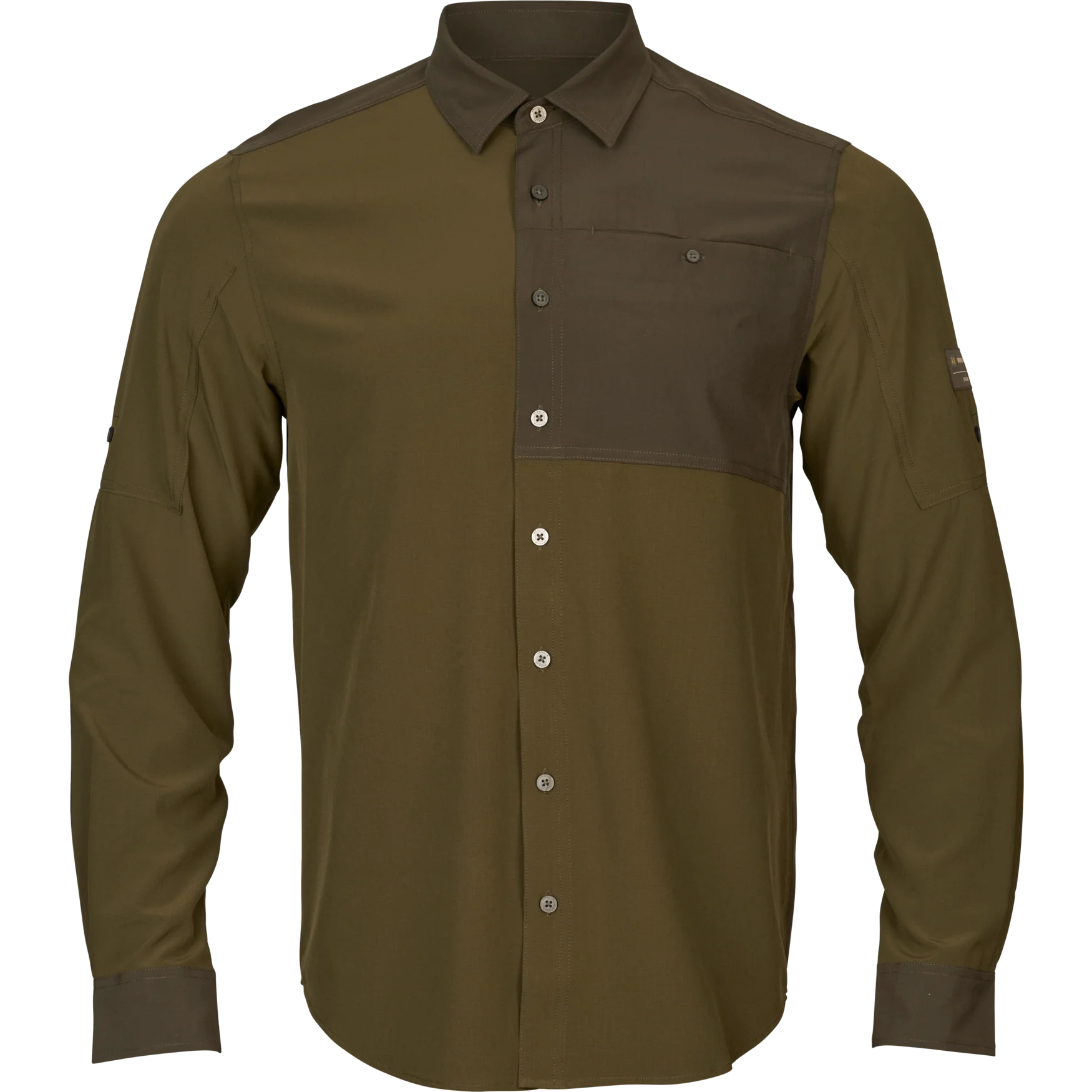 Logmar Lättviktig L/S-skjorta Dark olive/Willow green - Härkila