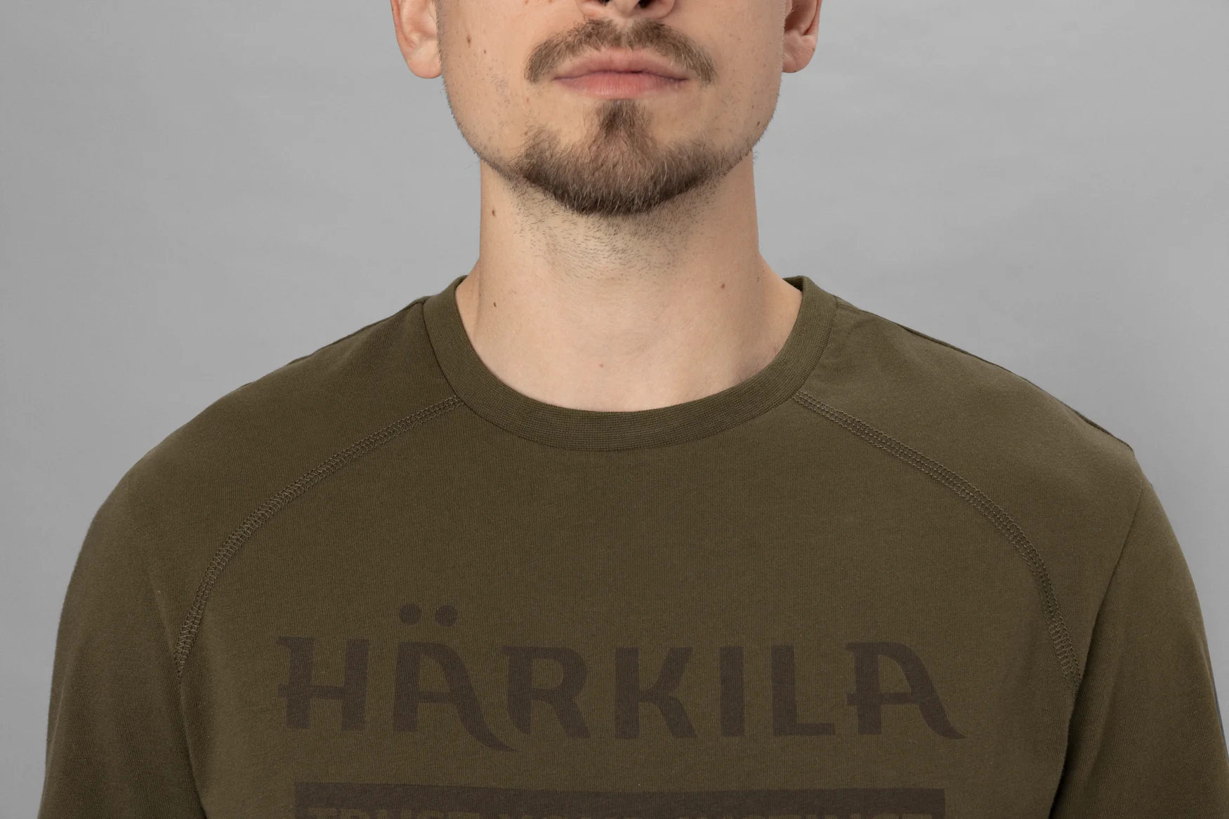 Logo kortärmad T-shirt Willow green - Härkila - Image 3