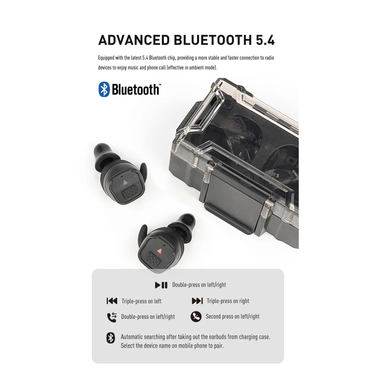 M20T PRO Bluetooth In-Ear Hörselskydd - Earmor - Image 15
