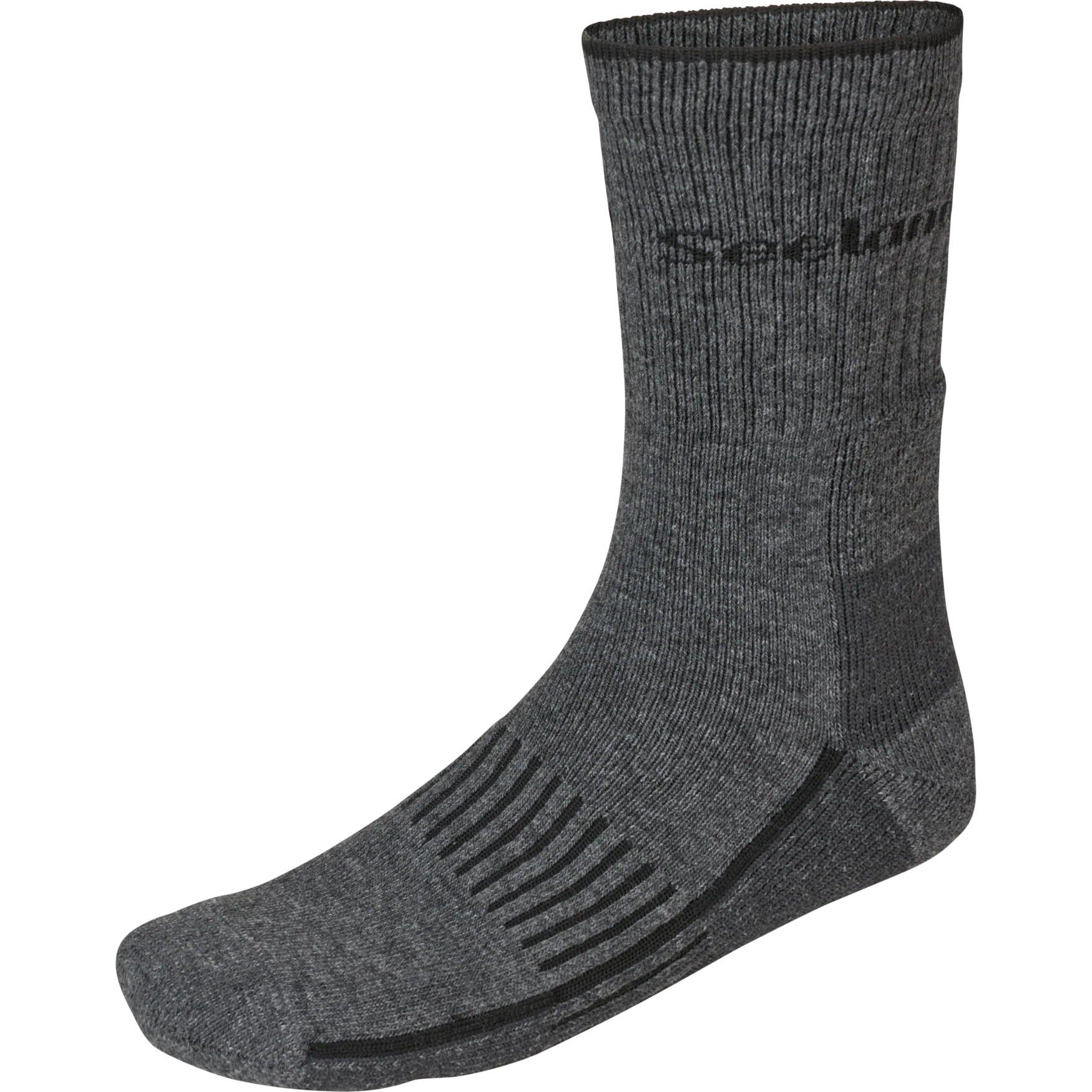 Merino-sockor Grå/Melange/Svart - Heavy Field