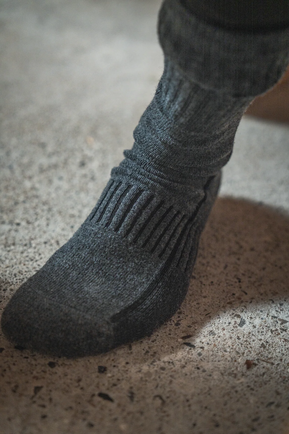 Merino-sockor Grå/Melange/Svart - Heavy Field - Image 3