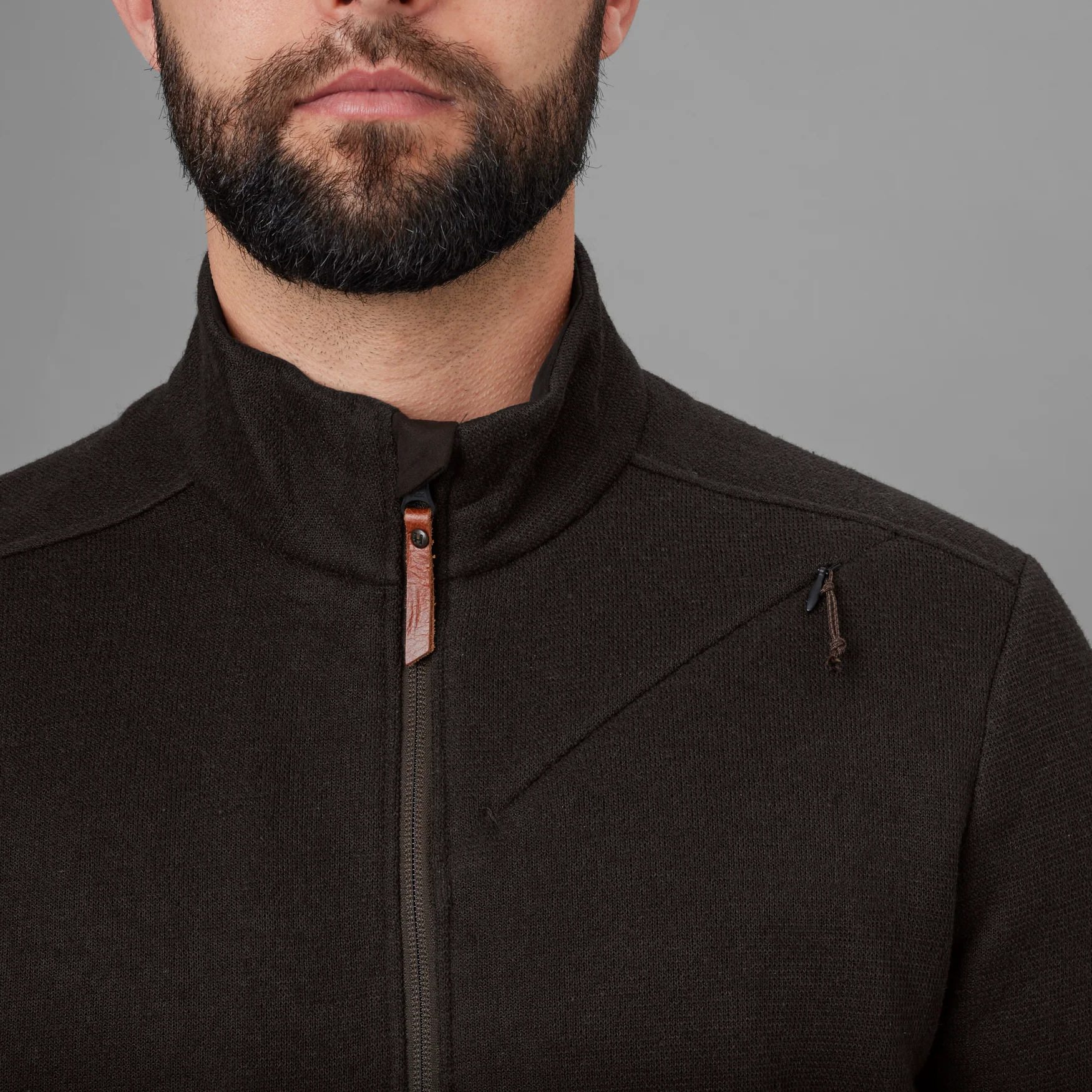 Metso half zip Shadow brown - Härkila - Image 3