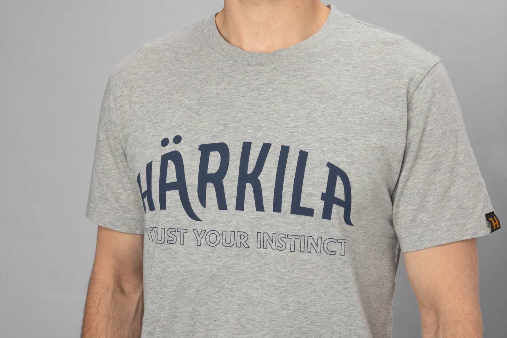 Modi melange S/S t-shirt Ljusgrå melange - Härkila - Image 3