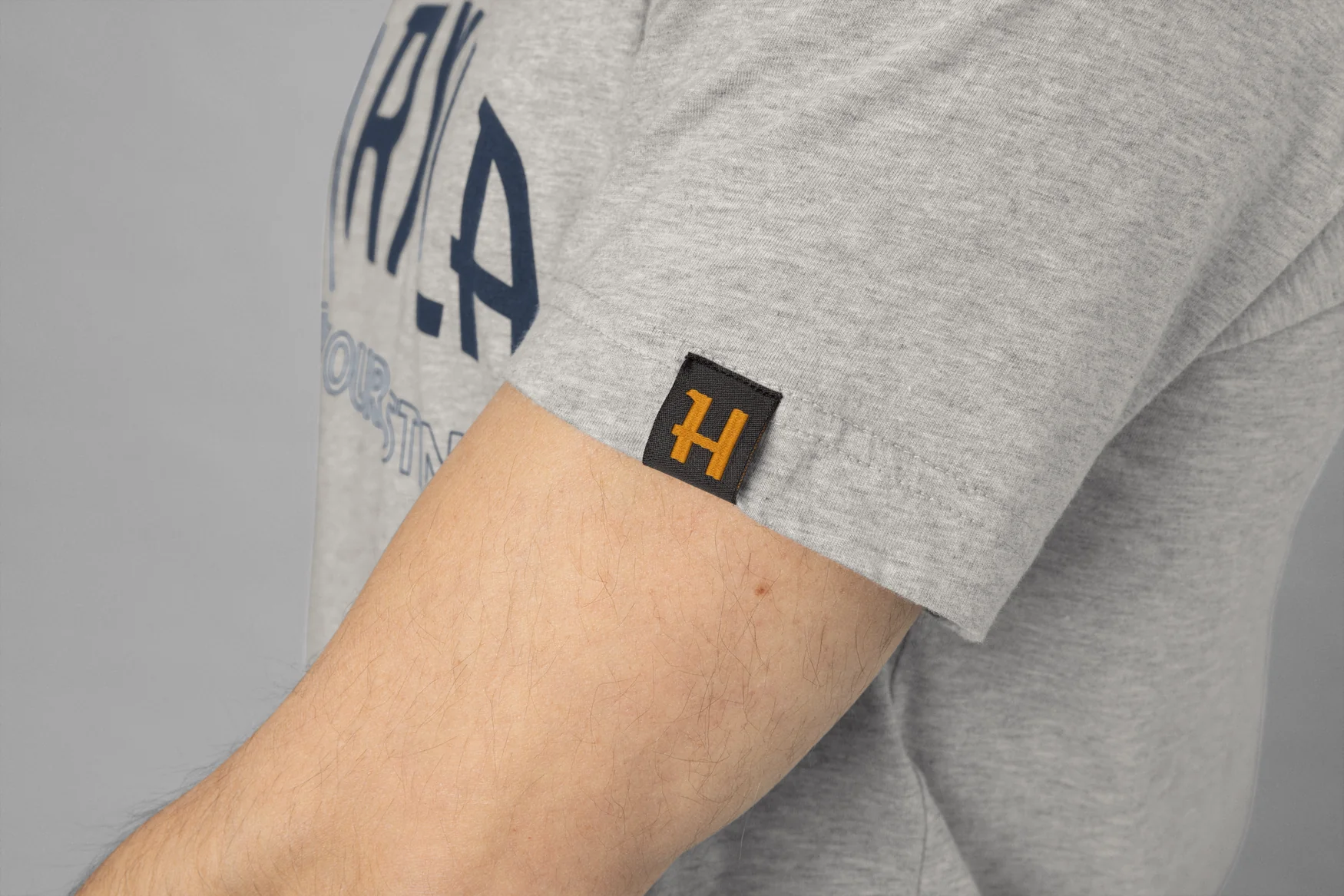 Modi melange S/S t-shirt Ljusgrå melange - Härkila - Image 4