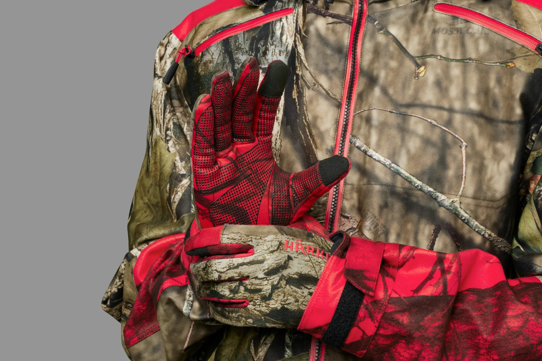 Moose Hunter 2.0 fleecehandske MossyOak®Break-Up Country®/MossyOak®Red - Härkila - Image 2