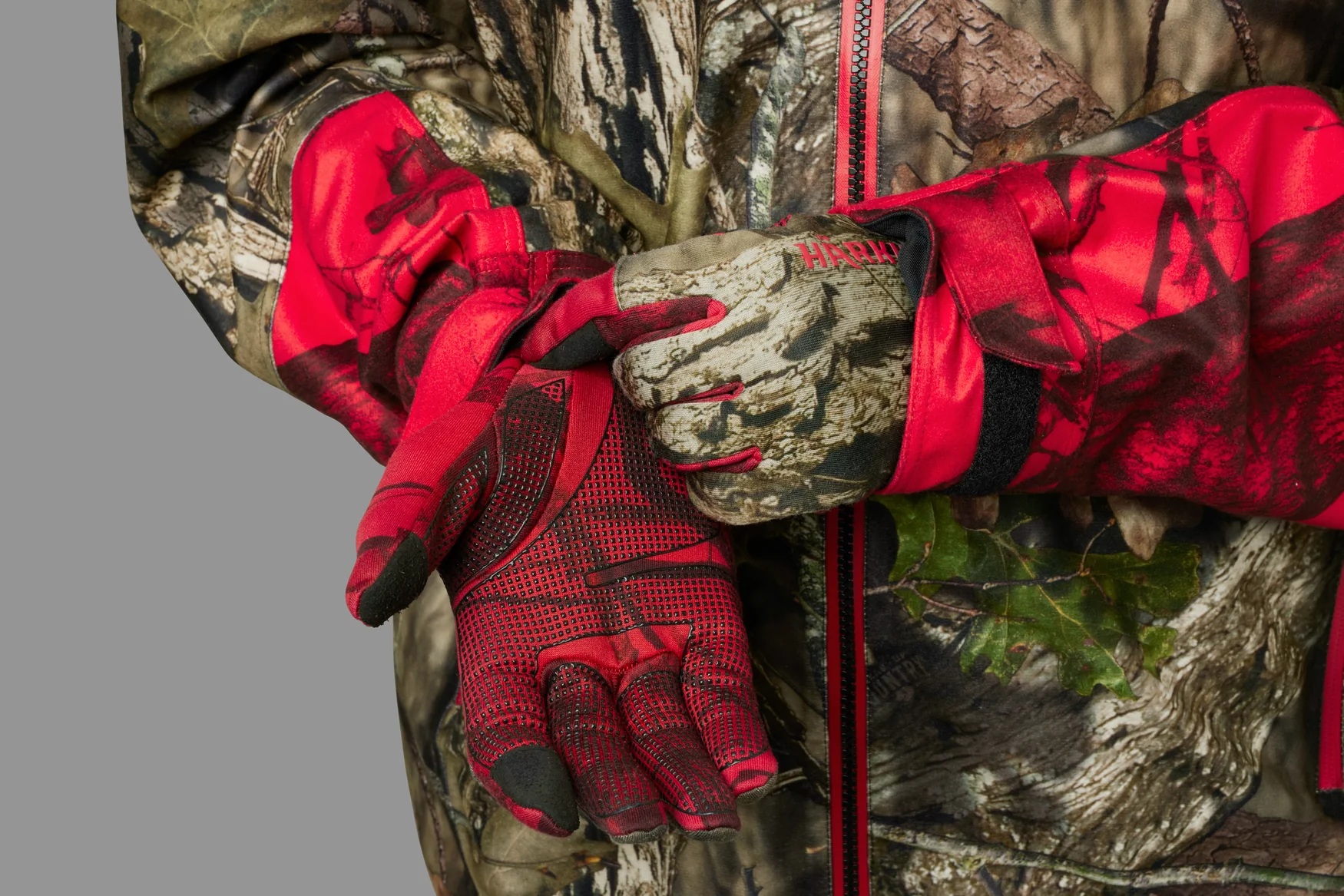 Moose Hunter 2.0 fleecehandske MossyOak®Break-Up Country®/MossyOak®Red - Härkila - Image 4