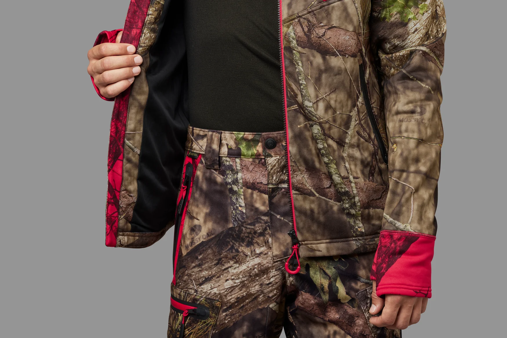 Moose Hunter 2.0 fleecejacka MossyOak®Break-Up Country®/MossyOak®Red - Härkila - Image 6