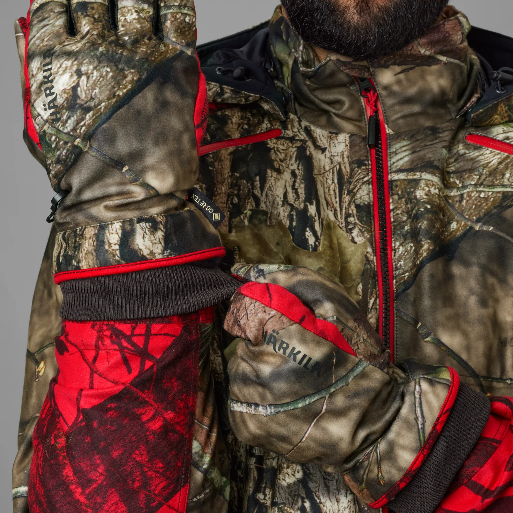 Moose Hunter 2.0 GTX handske MossyOak®Break-Up Country®/MossyOak®Red - Härkila - Image 3