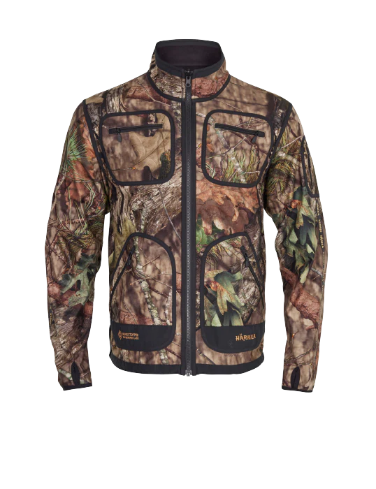 Mossy Kamko WSP fleece jacka MossyOak®Break-up Country®/Svart - Härkila